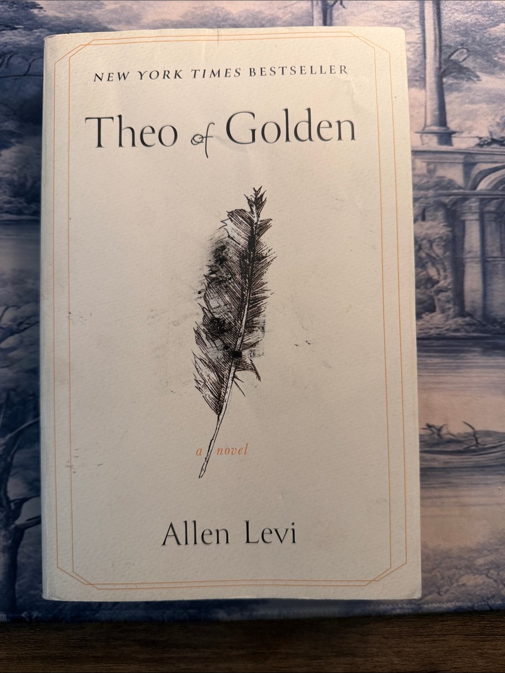 Theo of Golden Decorative Book Cover - Cream by